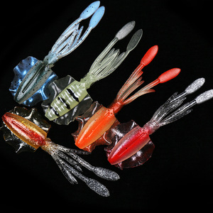 Señuelo de calamar de silicona biónico suave de 10 cm y 7 g para pesca en agua salada - Product Image 1