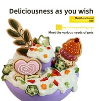 Jouet d'enrichissement pour animaux de compagnie à alimentation lente, bol de léchage et d'alimentation en silicone de qualité alimentaire en forme de champignon