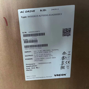อินเวอร์เตอร์ VACON รุ่น 137G7556 ซีรีส์ NXS รุ่น NXS02615-A2T0SSG-A1A20000C2 กำลัง 200 แรงม้า 132 กิโลวัตต์ 380-500 โวลต์  NXS02615-A2T0SSG-A1A20000C2 VACON VF - Product Image 1