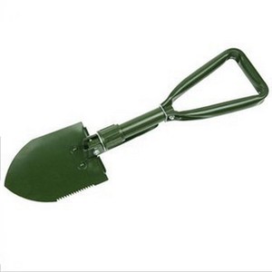 อุปกรณ์ตั้งแคมป์กลางแจ้งด้ามจับเหล็กสีเขียวพับได้อเนกประสงค์ - Product Image 3