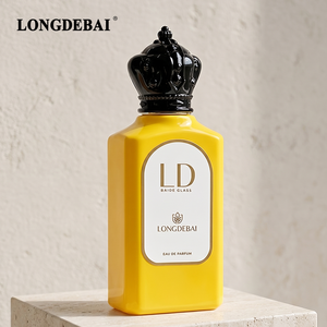 2026 Wholesale New Perfume <b>Spray</b> <b>Bottle</b> Clear Square Crimp <b>Empty</b> Rectangle Flat Yellow 30ml 50ml 100ml Glass Perfume <b>Bottle</b> - Product Image 1