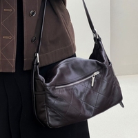 Sac fourre-tout décontracté pour femme en cuir véritable, fermeture à rabat, sac à main de luxe populaire de créateur, prix d'usine
