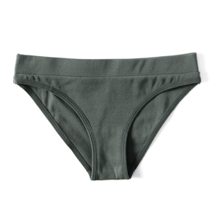 طقم 3 قطع سراويل داخلية نسائية قطنية، ملابس داخلية نسائية بلون سادة وخصر منخفض، سراويل داخلية مثيرة على شكل حرف G للنساء 0448 - Product Image 4