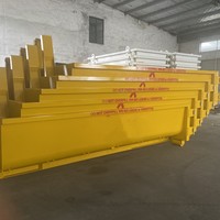 Conteneur RORO de 10 m pour extérieur, personnalisé, pour recyclage de métaux, avec système de levage par crochet