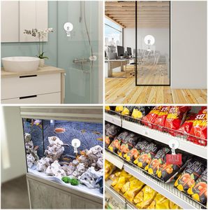 Support publicitaire <span class=keywords><strong>à</strong></span> ventouse de 45 mm pour cartes de visite, avec pinces transparentes pour réfrigérateur, douche, aquarium - Product Image 6
