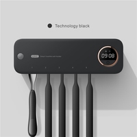 2022 Smart Uv Led Light Porte-brosse à dents avec réglage de la minuterie de réglage du rasoir