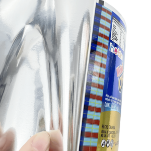 Film d'emballage souple laminé en aluminium brillant imprimé sur mesure, impression numérique, rouleau écologique pour aliments et sucre - Product Image 4
