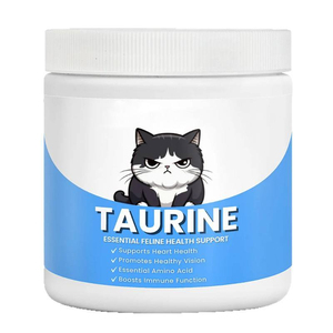 Poudre de Taurine pour chats – Soutien essentiel des acides aminés pour la santé immunitaire, cardiaque et visuelle – Tous âges, toutes races – Supplément vétérinaire approuvé pour animaux de compagnie - Product Image 1