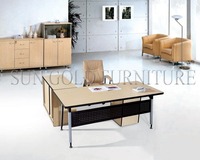 Mobilier de bureau moderne Table de bureau en bois Design Bureaux de direction