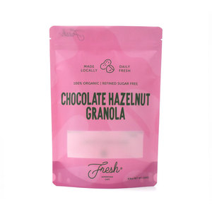 Personnalisé imprimé réutilisable durable collation alimentaire noix <span class=keywords><strong>quinoa</strong></span> feuille d'aluminium doypack céréales fruits secs emballage mylar sac avec fenêtre - Product Image 1