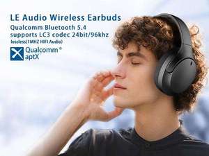 Casque audio LE Audio LC3 AURACAST Bluetooth 5.4 <span class=keywords><strong>Aptx</strong></span> Lossless/Adaptive/HD/LL pour TV et jeux, faible latence, entrée USB C/Aux - Product Image 6