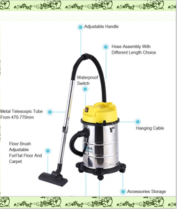 Aspirateur cyclonique humide et sec en acier inoxydable certifié ETL/GS/CE, 20 L, filtre HEPA, 1200 W, usage domestique et automobile, nouveau modèle SIPPON - Product Image 5