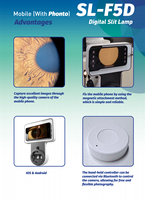 Lámpara de Hendidura Digital SL-F5D de Fabricante Directo para Centro de Cuidado Ocular