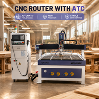 Routeur CNC ATC 1200*1200mm avec broche de refroidissement par eau 2.2KW pour gravure sur bois, acrylique et moules - Prix FOB compétitif
