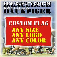 Bandera de Poliéster 100D Impresa Personalizada de Alta Calidad, Cualquier Tamaño, Material de Tela para Banderas Publicitarias de Campañas de Dropshipping