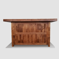 Comptoir de bar moderne en bois personnalisable pour café, restaurant, mariage, hôtel, salon et repas en plein air