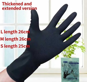 Guantes de Goma Elásticos Antideslizantes para Salón de Belleza, para Champú, Permanente y Coloración del Cabello, Guantes Protectores Gruesos y Duraderos para Estilistas - Product Image 2