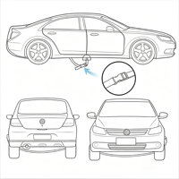 Housse de voiture universelle personnalisée avec logo sur mesure et protection UV pour utilisation en extérieur et en intérieur, tissu non tissé