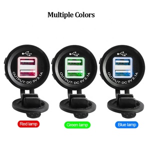 12V 24V Adaptador de coche Motocicleta <span class=keywords><strong>Moto</strong></span> Bicicleta 5V 2.1A Enchufe de cargador de coche <span class=keywords><strong>USB</strong></span> dual - Product Image 6