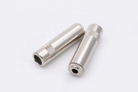 Écouteurs Jack pour femme, connecteur fil, prise jack 3.5mm, 5 pièces, stéréo, connecteur jack audio, couleur noir lisse plaqué or, à faire soi-même, 3.5