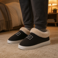 Bottes de neige pour hommes en peluche, chaussures d'intérieur et d'extérieur, nouvelles bottes de neige 2026, chaudes, antidérapantes, confortables