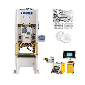 Presse à manivelle unique <span class=keywords><strong>pour</strong></span> la ligne de production de broches de disques de badges en métal de haute qualité - Product Image 1