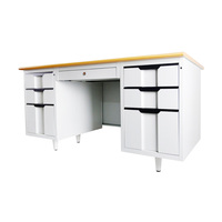 Populaire Top Vente Bureau Blanc Moderne Bureau Exécutif Bureau Unique Bureau Avec Tiroirs Verrouillables