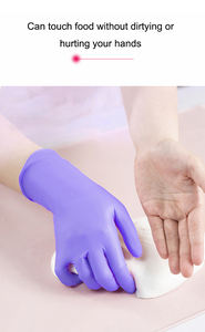 100 шт. в коробке, беспорошковые нитриловые ПВХ перчатки, кухонные белые нитриловые перчатки для работы по дому, одноразовые перчатки - Product Image 3