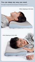 2025 lit quantité minimale de commande bas sommeil Contour papillon en forme de dormeur latéral Anti ronflement cervical orthopédique oreiller en mousse à mémoire