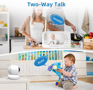 2.4G 5 pouces 1080P télécommande Sonix PTZ caméra babyfoon Audio bidirectionnel Vision nocturne Mode VOX vidéo de température moniteur pour bébé et animal de compagnie - Product Image 4