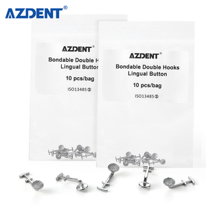 Vendita calda metallo medico legabile superficie liscia dentale ortodontico ortodontico Multi gancio pulsanti linguali - Product Image 5