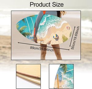Haute brillance manteau petite planche de surf 35 pouces adolescents débutants enfants adultes <span class=keywords><strong>bois</strong></span> plage sable planche écrémé planche <span class=keywords><strong>Skimboard</strong></span> - Product Image 6