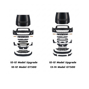 Kit de Carrocería Completo Estilo GT500 para Ford <span class=keywords><strong>Mustang</strong></span> 2010-2014, Parachoques Delantero y Trasero, Actualización Facelift, con Difusor de Capó - Product Image 2