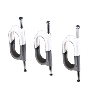 Cordon de câble électrique plat, 12 pièces, clips de fils en plastique - Product Image 1