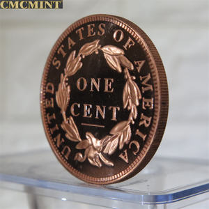 Koperen Edelmetaal Munten 1 Oz .999 Puur Koper Gevlochten Haar Een Cent Ronde Munt - Product Image 5