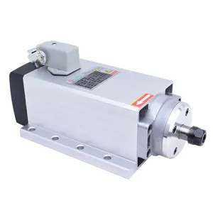 Outlet pabrik GDZ80x73-1.5 presisi tinggi 1,5 kW Motor spindel berpendingin udara persegi untuk mesin ukir CNC