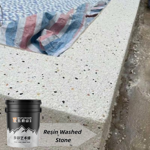 Revêtement liquide en résine acrylique Wufushan pour pierre lavée, idéal pour sols, murs extérieurs et peinture marine, écologique et imperméable - Product Image 1