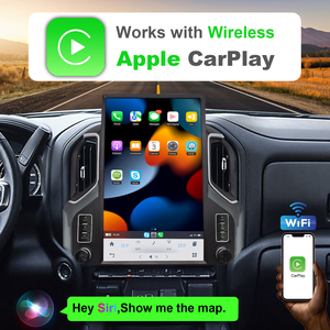 Nouvel autoradio de style Tesla, écran vertical Silverado, 8 Go de <span class=keywords><strong>RAM</strong></span>, 128 Go de ROM, autoradio avec commande au volant, navigation GPS, son DSP - Product Image 3