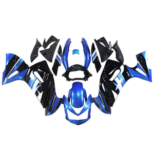 Kit de cuerpo de molde de compresión para <span class=keywords><strong>2006</strong></span> 2007 2008 Ninja 650R Carenado de Azul Negro - Product Image 2