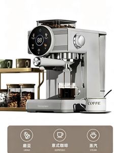 Machine à expresso <span class=keywords><strong>italienne</strong></span> professionnelle avec mousseur à lait automatique, machine à expresso, cappuccino et latte <span class=keywords><strong>pour</strong></span> le bureau et la maison, <span class=keywords><strong>café</strong></span> <span class=keywords><strong>moulu</strong></span> - Product Image 3