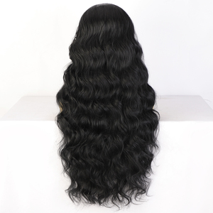 <span class=keywords><strong>Parrucche</strong></span> <span class=keywords><strong>Sintetiche</strong></span> Ondulate Effetto Naturale con Colore Ombré e Parte Centrale in Pizzo, <span class=keywords><strong>Parrucche</strong></span> in Fibra per Donna, Ideali per Feste - Product Image 2