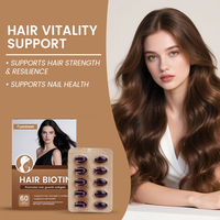 Vitamines pour la croissance des cheveux SPL OEM pour adultes, biotine, complément pour cheveux, peau et ongles, sans gluten, végétalien, 60 capsules de biotine pour cheveux