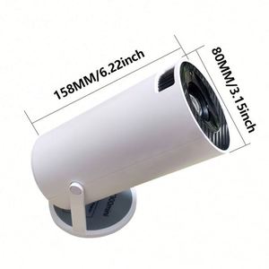 Mini Proyector Portátil LED con USB, 720P, Control Remoto, Proyector de Películas para Interiores/Exteriores HY300Mini/Blanco - Product Image 6