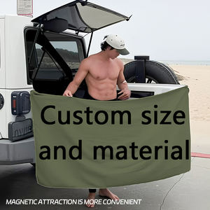 منشفة شاطئ متعددة الوظائف مضادة للرياح من الجلد المدبوغ مع شعار مخصص - Product Image 3