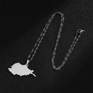 Collar de Cadena con Colgante de Mapa de Afganistán Personalizado al por Mayor, en Oro, Plata y Acero Inoxidable, para Hombres y Mujeres - Product Image 3