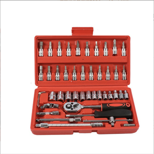 Professional 46-Piece Home Car Repair Tool Set <b>Grinders</b> Drills Hand Tools Socket Adjustable Wrenches 1/2 Drive Hard Case SCK-46 - Product Image 3