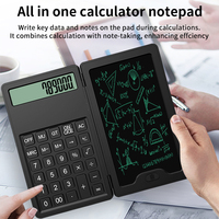 Calculatrice intelligente pour étudiants avec écran LCD, tablette d'écriture, mini calculatrice, batteries doubles longue durée