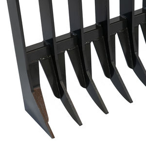 Vente flash LandHonor, profondeur de pénétration de 11 pouces, largeur de travail de 72 pouces, 11 dents, râteau à racines, accessoire pour chargeuse compacte, matériel agricole, 390 livres, 1 - Product Image 4