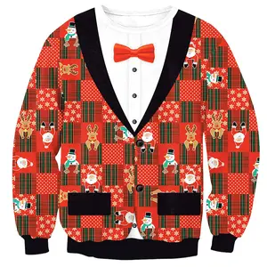 OEM Christmas maglione produttore maglioni personalizzati Grinchs maglione di natale donna Jacquard Family Christmas maglione