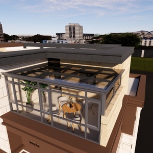Modern Aluminum Glass 4 Season Sunroom Prefab Outdoor Villa Double Tempered Low-E Glass <strong>Roof</strong> Sliding <strong>Doors</strong> Heat Insulation - Product Image 1